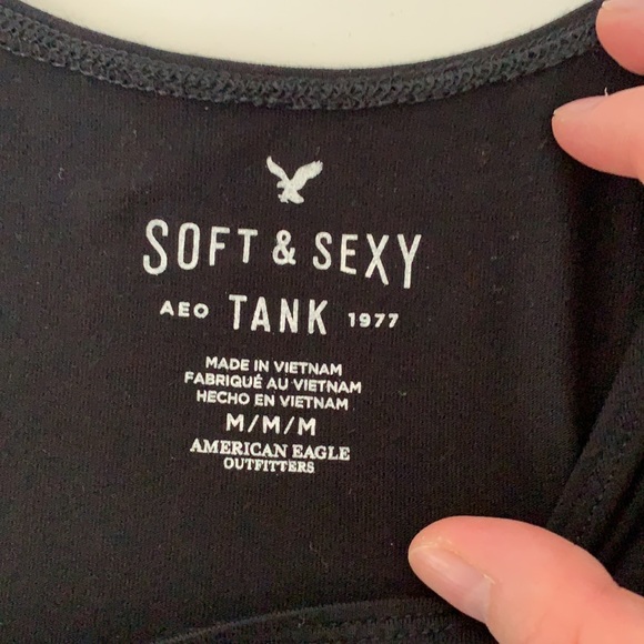 AMERICAN EAGLE Soft High Neck Tank Top - Picture 2 of 4